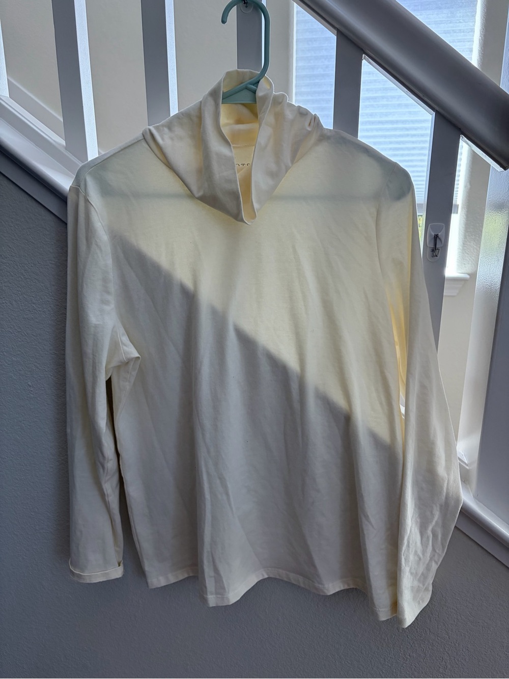Talbots Cream Long Sleeve Funnel / Turtleneck